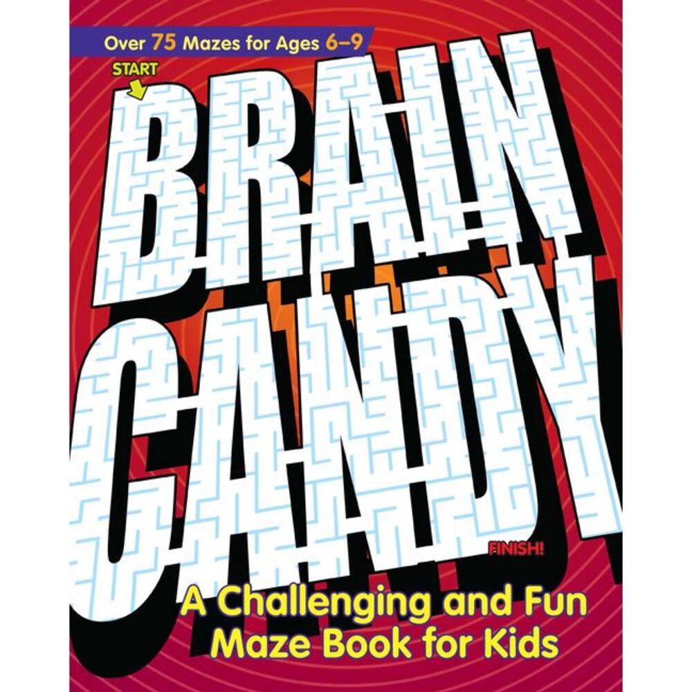 Brain Candy: A Challenging and Fun Maze Book for Kids -- Rockridge Press